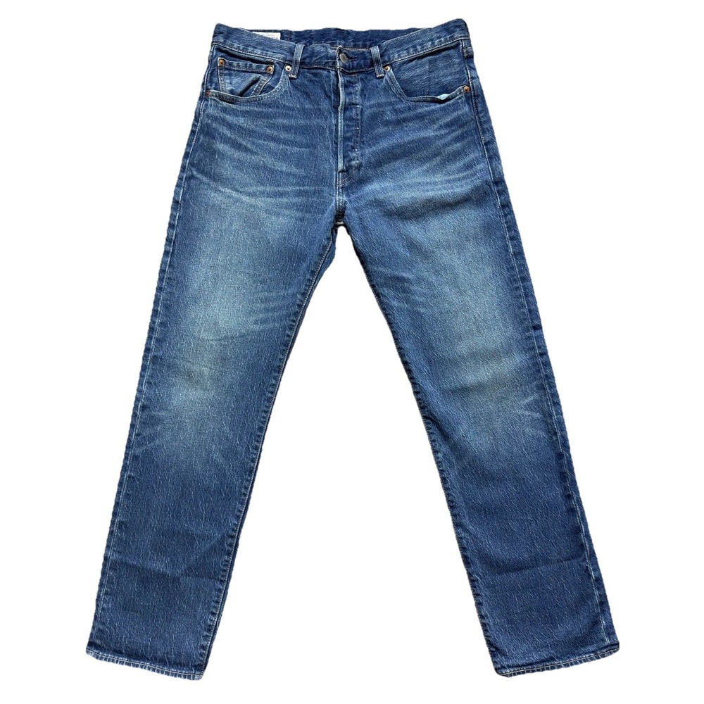 Levis Premium 501 93 Jeans Mens Size 32x30 Blue Nice Fade